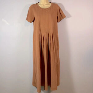 FRee people beach size XS on repeat terracotta clay color front pleat seams long